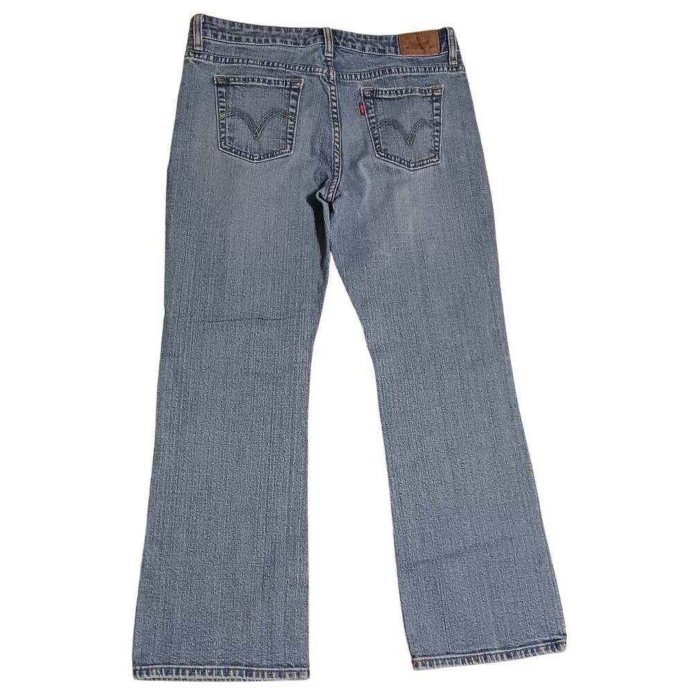 Levis 515 Bootcut Womens 10M  30Wx27L Faded Blue Denim Jeans